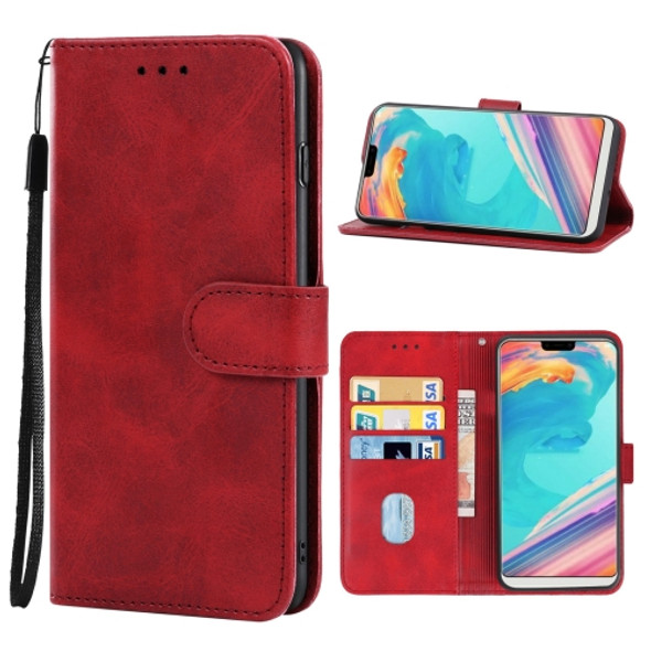 Leather Phone Case For Ulefone T2 Pro(Red)