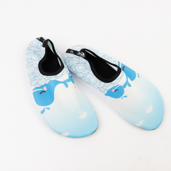 Dolphin Pattern Non-slip Diving Socks Beach Socks for Men and Women, Size: 40-41 Yards(Light blue )