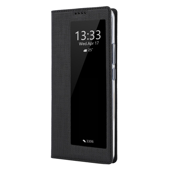 For Huawei Mate 30 Pro ViLi Smart View Window TPU + PU Horizontal Flip Protective Case with Holder & Sleep / Wake-up Function(Black)