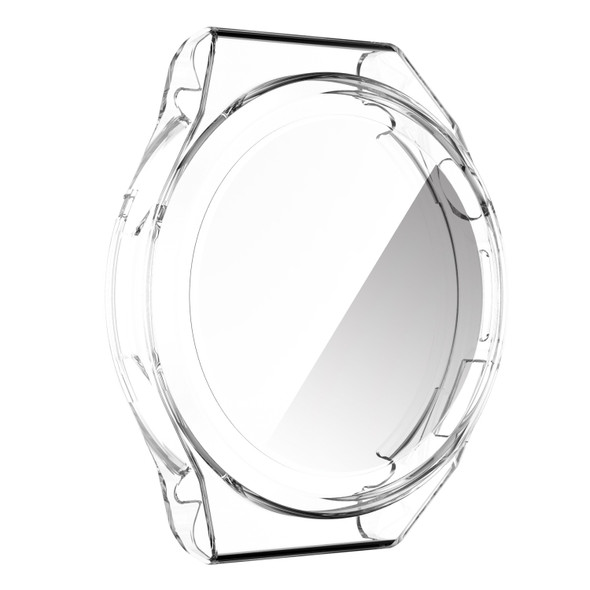 For Huawei Watch GT Runner Full Coverage TPU Electroplating Protective Case Cover(Transparent)