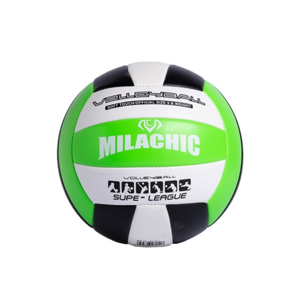 MILACHIC 0845 Volleyball For Student Exams Indoor Competition Volleyball(Black Green 6911)