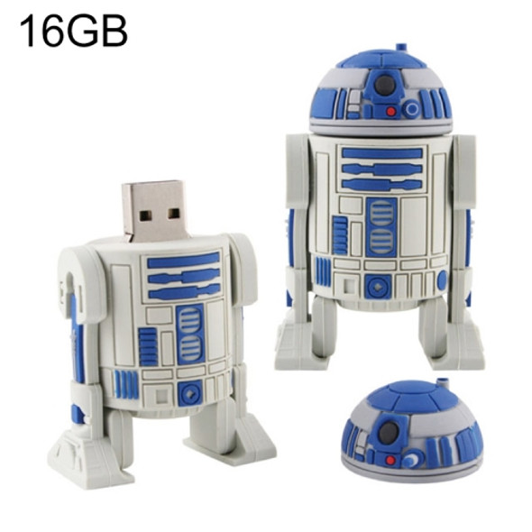 16GB Robot Style USB 2.0 Silicone Material Flash Disk
