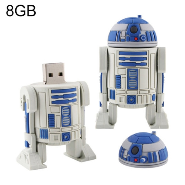 8GB Robot Style USB 2.0 Silicone Material Flash Disk