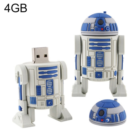 4GB Robot Style USB 2.0 Silicone Material Flash Disk