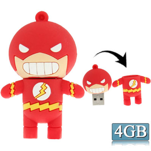 The Avengers Alliance Q version Silicone USB 2.0 Flash disk, Special for All Kinds of Festival Day Gifts, Red (4GB)