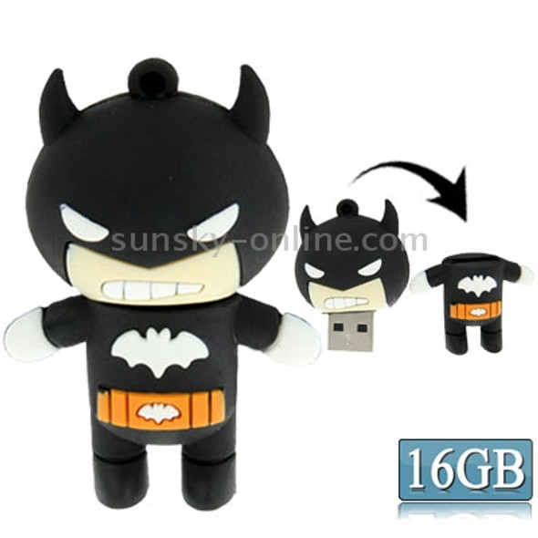 The Avengers Alliance Q version Silicone USB 2.0 Flash disk, Special for All Kinds of Festival Day Gifts, Black (16GB)