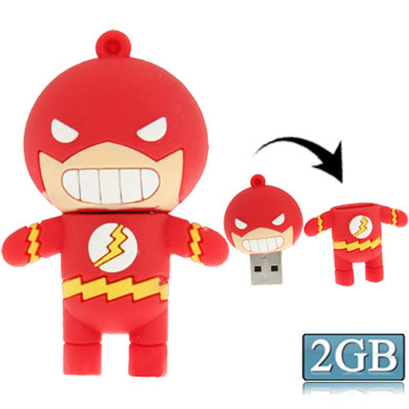 The Avengers Alliance Q version Silicone USB 2.0 Flash disk, Special for All Kinds of Festival Day Gifts, Red (2GB)