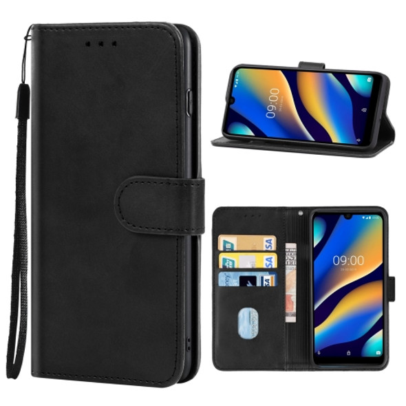 Leather Phone Case For Wiko View Lite(Black)