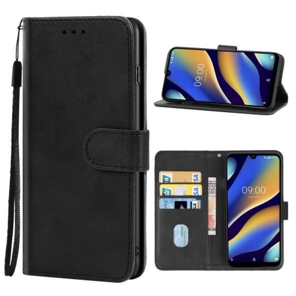 Leather Phone Case For Wiko View3(Black)