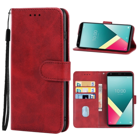 Leather Phone Case For Wiko Y61(Red)