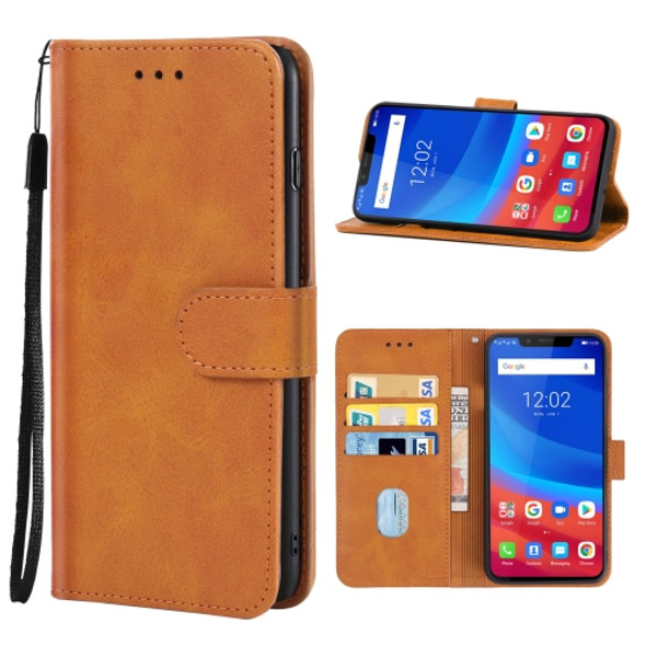 Leather Phone Case For Ulefone Armor 6E(Brown)