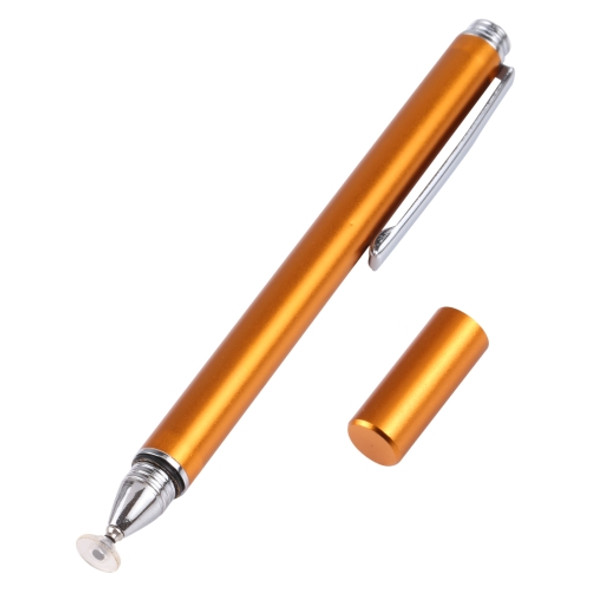 Universal Silicone Disc Nib Capacitive Stylus Pen (Gold)