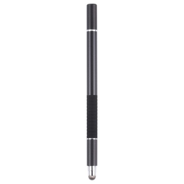 3 in 1 Universal Silicone Disc Nib Stylus Pen with Mobile Phone Writing Pen & Common Writing Pen Function (Black)