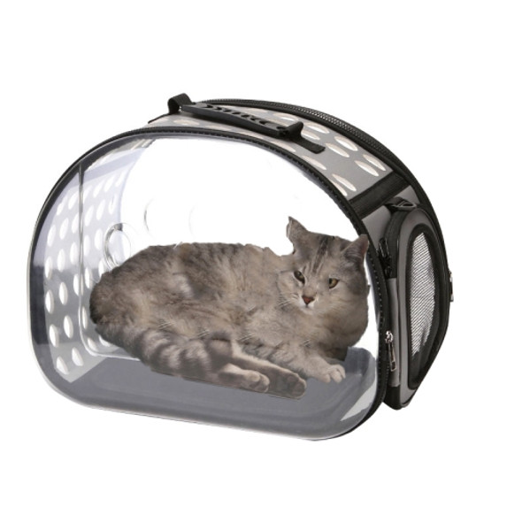 Pet Transparent Space Capsule Outing Package, Size: Large(Grey)