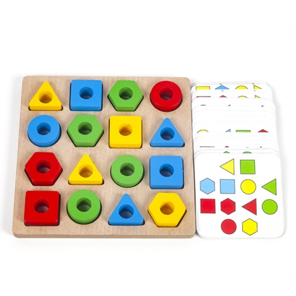 Geometric Figures Matching Blocks Children Puzzle Toy For Single