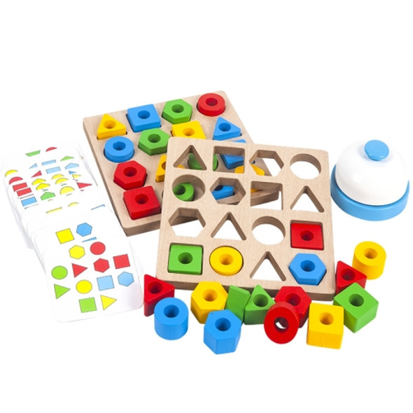 Geometric Figures Matching Blocks Children Puzzle Toy For Double