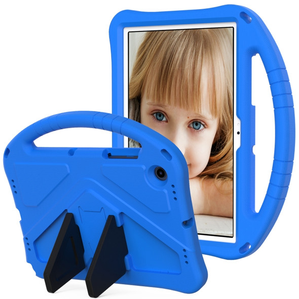 For Samsung Galaxy Tab A8 10.5 2021 X200 / X205 EVA Shockproof Tablet Case with Thumb Bracket(Blue)