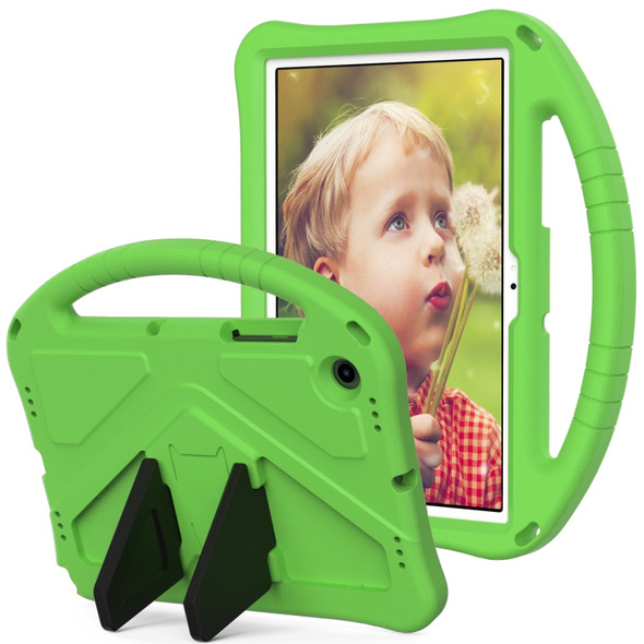 For Samsung Galaxy Tab A8 10.5 2021 X200 / X205 EVA Shockproof Tablet Case with Thumb Bracket(Green)