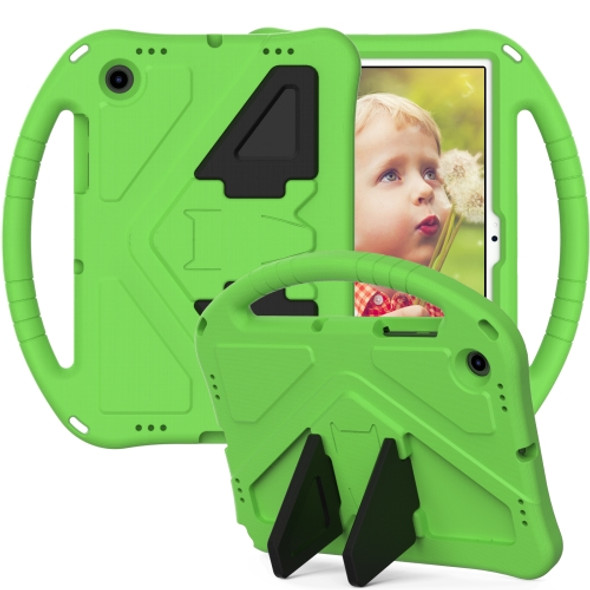 For Samsung Galaxy Tab A8 10.5 2021 X200 / X205 EVA Shockproof Tablet Case with Thumb Bracket(Green)