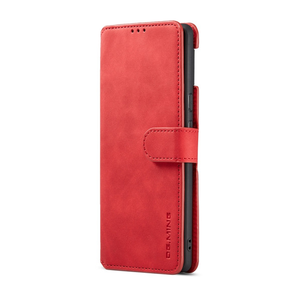 For Google Pixel 6 Pro DG.MING Retro Oil Side Horizontal Flip Leather Case with Holder & Card Slots & Wallet(Red)