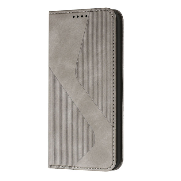 For Nokia G50 Skin Feel Magnetic S-type Leather Phone Case(Grey)