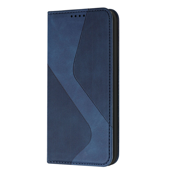 For Nokia G10 / G20 / G30 Skin Feel Magnetic S-type Leather Phone Case(Blue)