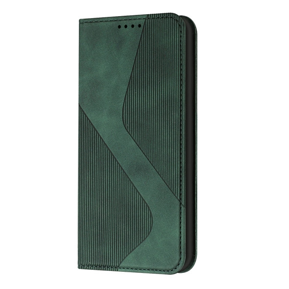 For Nokia G50 Skin Feel Magnetic S-type Leather Phone Case(Green)