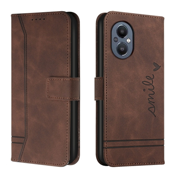 For OnePlus Nord 20 5G Retro Skin Feel TPU + PU Leather Phone Case(Coffee)