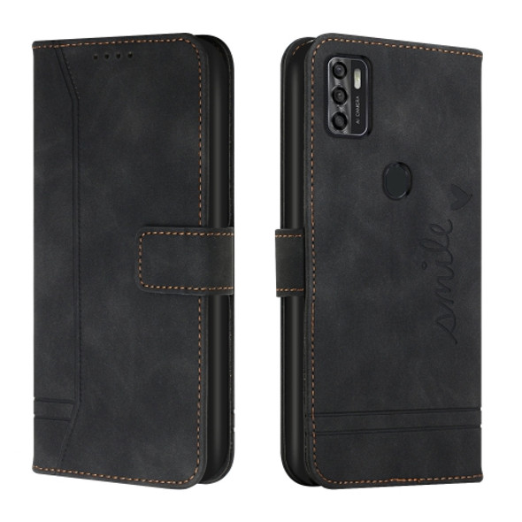 For ZTE Blade A7s 2020 Retro Skin Feel TPU + PU Leather Phone Case(Black)