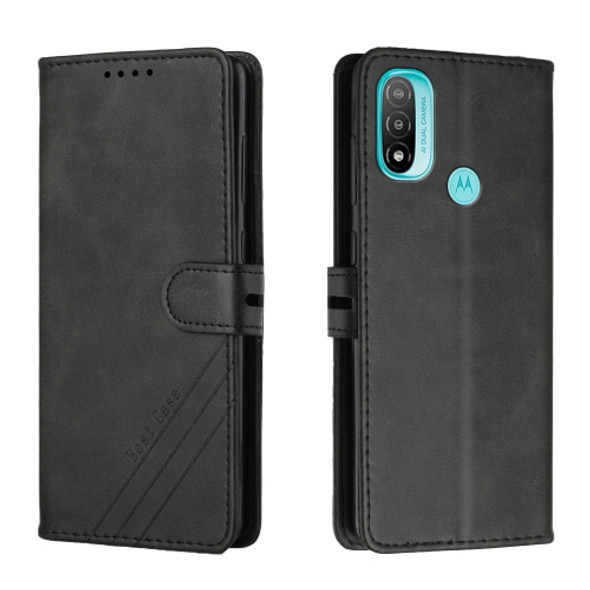 For Motorola Moto E30 / E40 Cow Texture Leather Phone Case(Black)