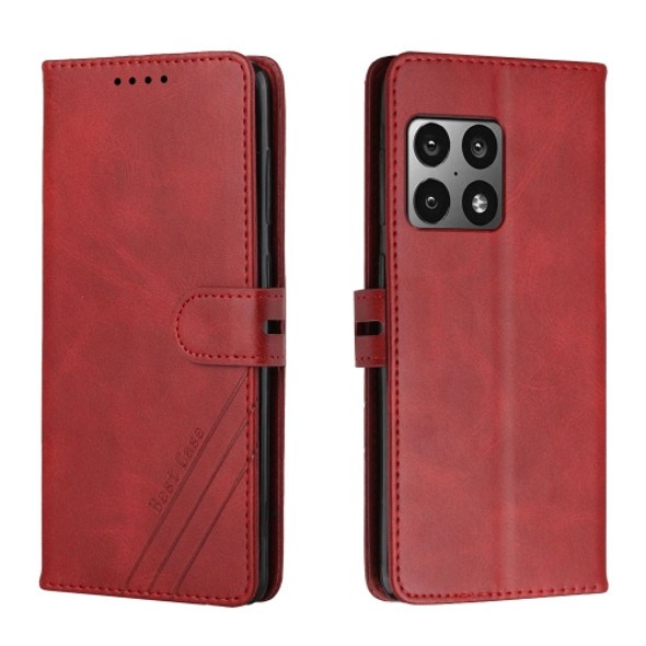 For OnePlus 10 Pro 5G Cow Texture Leather Phone Case(Red)