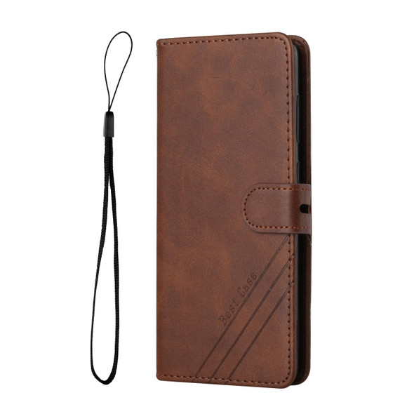 For OnePlus 9RT 5G Cow Texture Leather Phone Case(Brown)