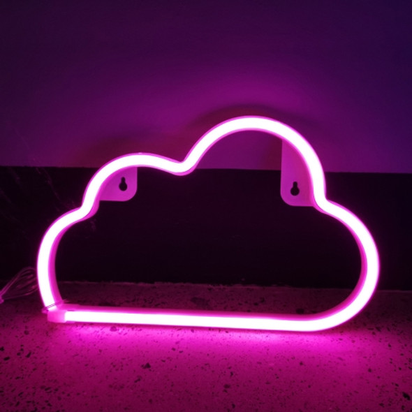 Neon LED Modeling Lamp Decoration Night Light, Style: Pink Cloud