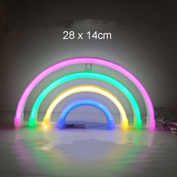 Neon LED Modeling Lamp Decoration Night Light, Style: Four-color Rainbow