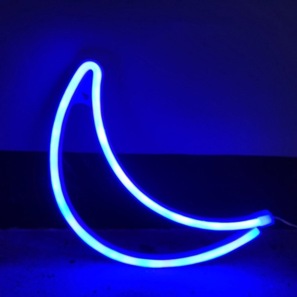 Neon LED Modeling Lamp Decoration Night Light, Style: Blu-ray Moon