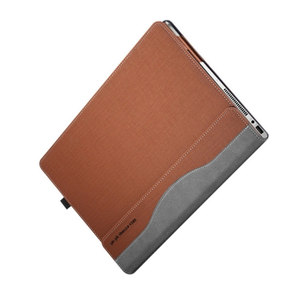 13.3 inch PU Leather Laptop Protective Case For HP SPECTRE X360(Business Brown)