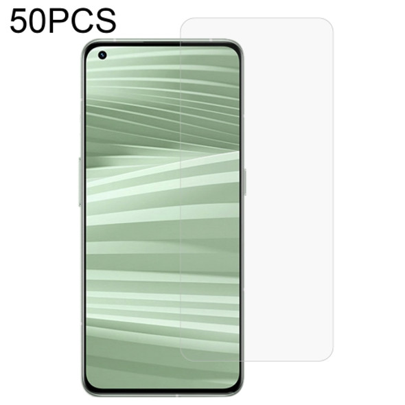 50 PCS 0.26mm 9H 2.5D Tempered Glass Film For OPPO Realme GT2 Pro