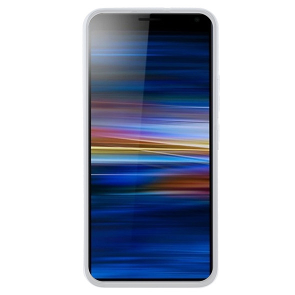 For Sony Xperia 8 Lite TPU Phone Case(Transparent White)