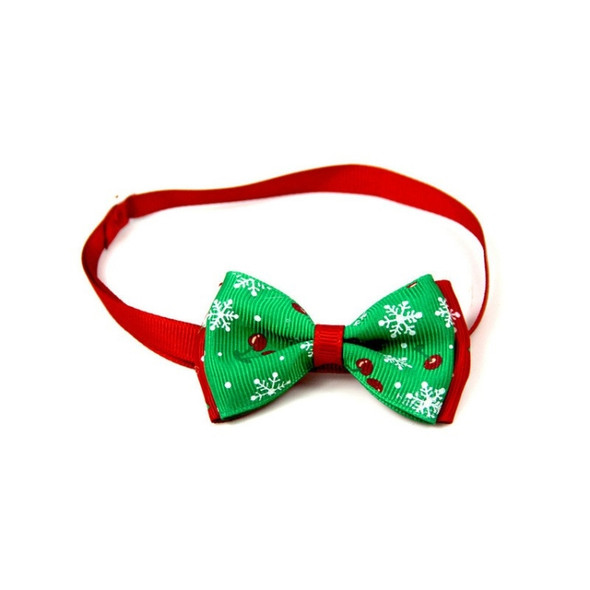 5 PCS Christmas Holiday Pet Cat Dog Collar Bow Tie Adjustable Neck Strap Cat Dog Grooming Accessories Pet Product(6)