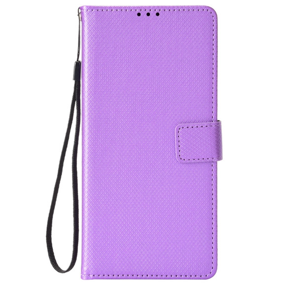 For OnePlus 10 Pro 5G Diamond Texture Leather Phone Case(Purple)