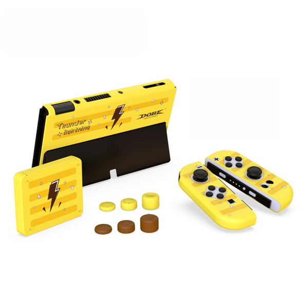 DOBE TNS-1192  Host Handle Protective Shell + Card Box + Rocker Cap Set For Switch OLED