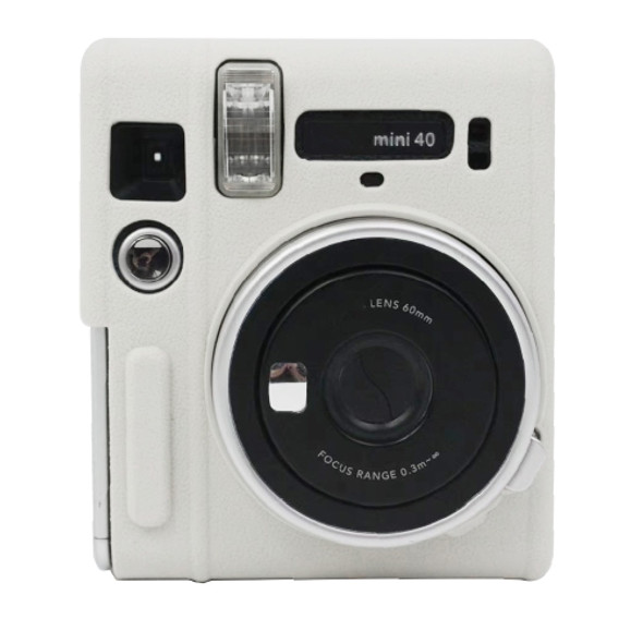 Soft Silicone Protective Case for Fujifilm Instax mini 40 (White)