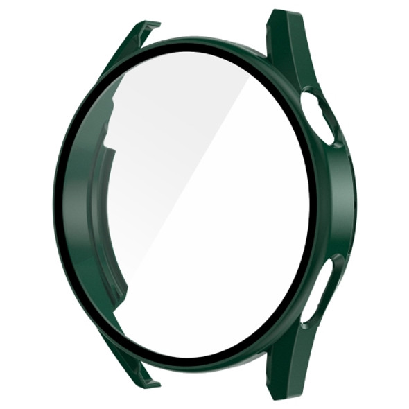 For Huawei Watch GT 3 42mm ENKAY Matte PC Frame + Tempered Glass Protector Case(Dark Green)