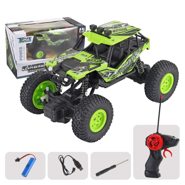 JZRC Alloy Remote Control Off-Road Vehicle Charging Remote Control Car Toy For Children Small Green