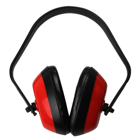 Anti-Noise Safety Work Sleep Hearing Protection Headphones Protective Earmuffs(Red)