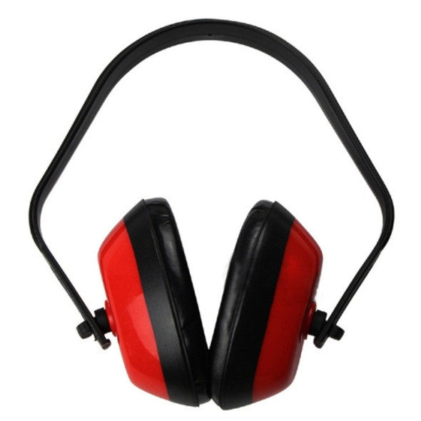 Anti-Noise Safety Work Sleep Hearing Protection Headphones Protective Earmuffs(Red)