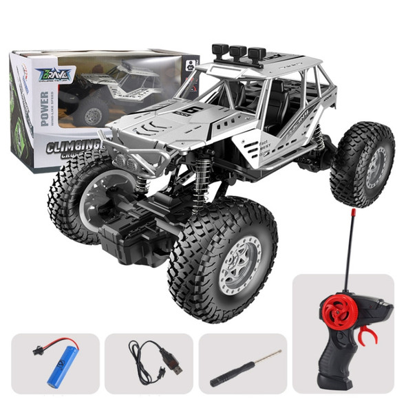 JZRC Alloy Remote Control Off-Road Vehicle Charging Remote Control Car Toy For Children Medium Alloy Silver