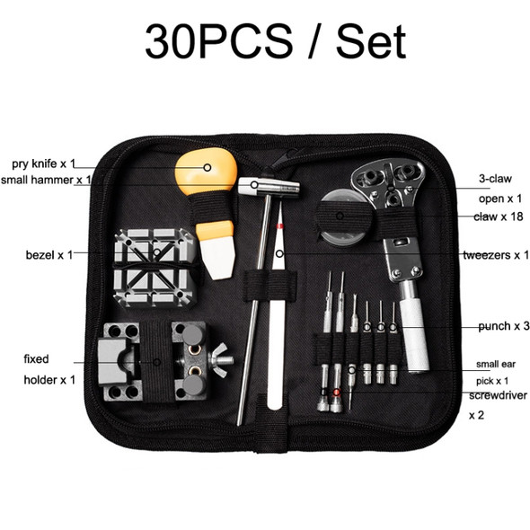 30 PCS / Set Watch Repair And Disassembly Tool Set