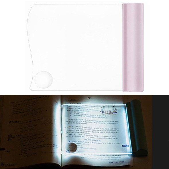 LED Acrylic Plate Eye Protection Night Reading Lamp(Pink)