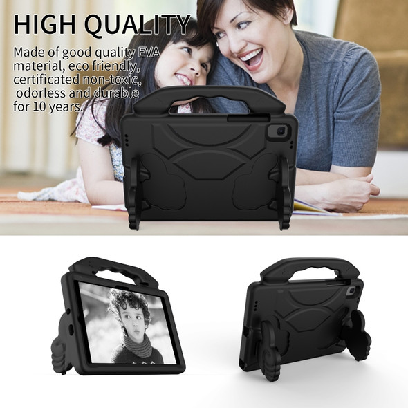 For Samsung Galaxy Tab A8 10.5 2021 X200 / X205 Thumb Bracket EVA Shockproof Tablet Case(Black)